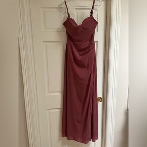 Like New, Azazie Eilish dress size 2, desert rose